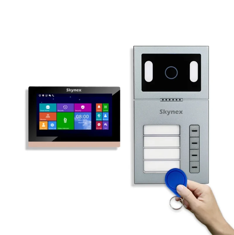 VILLA 4 - IP videovrátnik s integrovanou prístupovou čítačkou. Zvonenie na mobil. 1