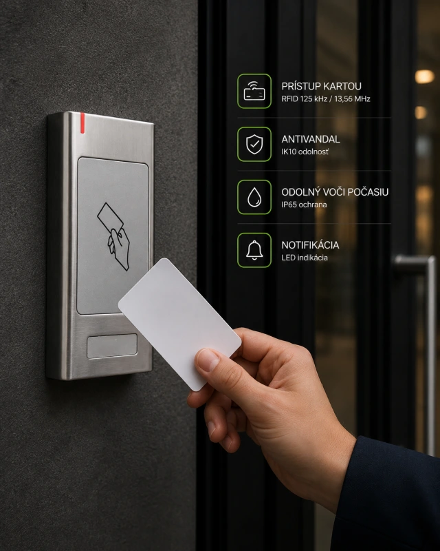 SMART iReader Card -ONLINE - otvoreni karta - IP66 - Antivandal -TTlock