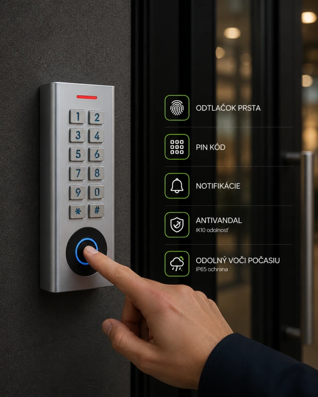 SMART iReader - ANTIVANDAL- Otlačok prsta - RFID čítačka - PIN- karta, AP- TTlock
