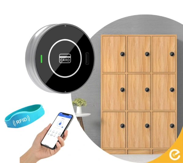 Elektronický skrinkový zámok - RFID karta, APP, ONLINE / Autonomne