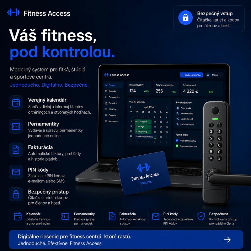 VILKA - Fitness ONLINE softver s verejným kalendárom