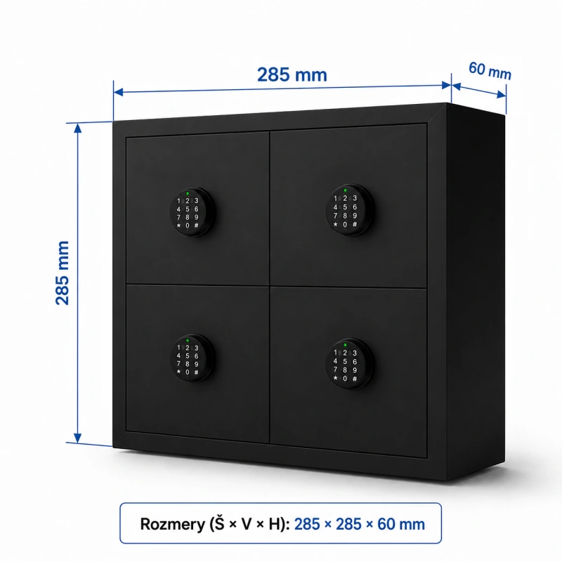VILKA KeyBox - inteligentná elektronická skrinka na kľúče PIN, RFID s online správou 1