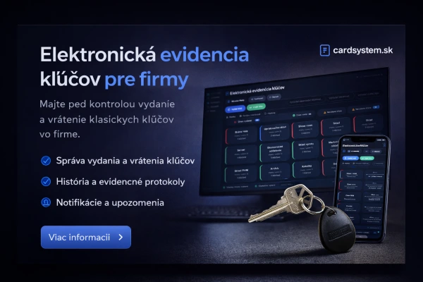 Elektronická evidencia klasických kľúčov s možnosťou skenovania 2