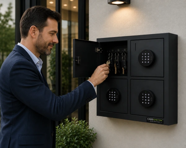 VILKA KeyBox 4 - Bez recepcie. Bez osobného odovzdávania. PIN a vzdialená správa.