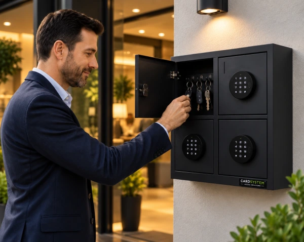 VILKA KeyBox 4 - Bez recepcie. Bez osobného odovzdávania. PIN a vzdialená správa.
