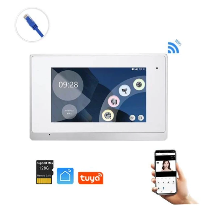 SET - VILLA 2 - 2 žílové pripojenie videovrátnik s RFID čítačkou. Zvonenie na mobil. 2