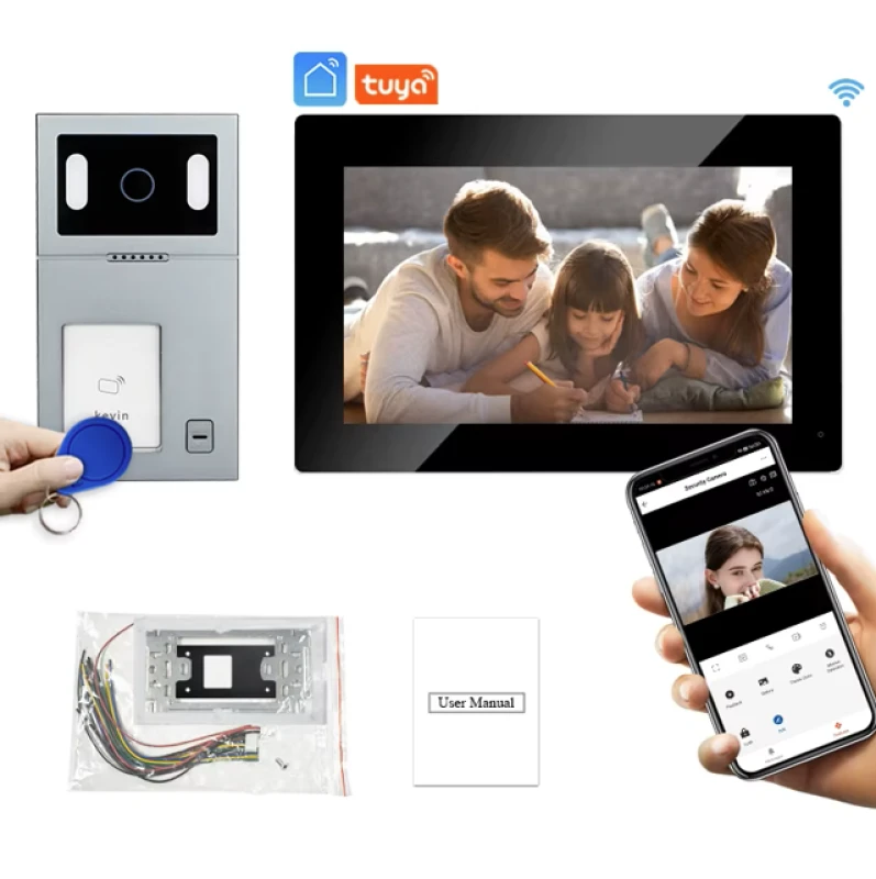 VILLA 1 - IP videovrátnik s integrovanou prístupovou čítačkou. Zvonenie na mobil.