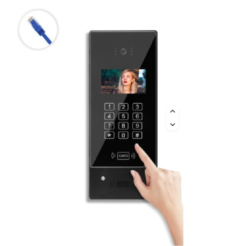 Dverna jednotka -D21A - otvorenie biometrou tvare, karta, PIN kód, APP. Zvonenie na mobil.