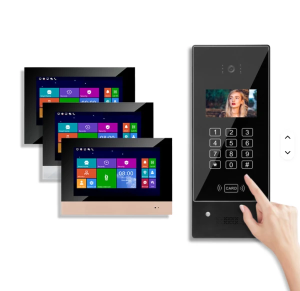 VILLA - IP videovrátnik s prístupovou čítačkou, karta, PIN kód, APP. Zvonenie na mobil.